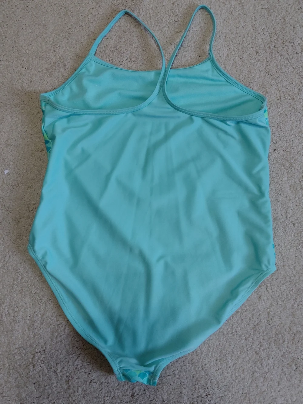 Mermaid Aqua Blue Girls' Swimsuit